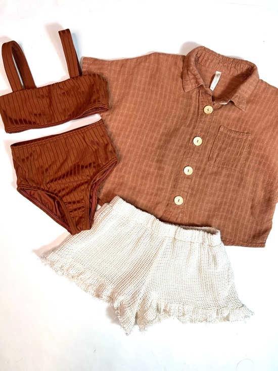 Rylee + Cru Other - Rylee + Cru Swimsuit, Shirt and Shorts Bundle Size 4-5